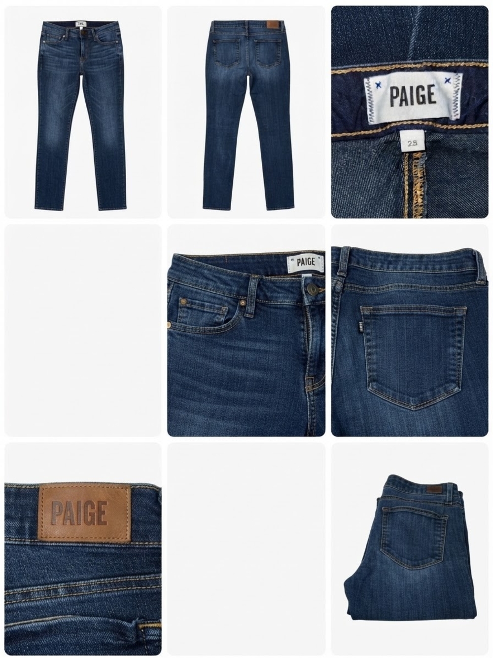 PAIGE Women's Indigo Slim Straight Jeans